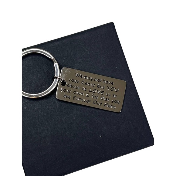 Step parent‎ Adopted parent Keychain new silver color - Picture 2 of 2